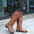 Side zipper middle boot